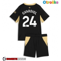 Otroške Nogometnih dresov Manchester City Josko Gvardiol #24 Gostujoči 2026-27 Kratki rokavi (+ hlače)